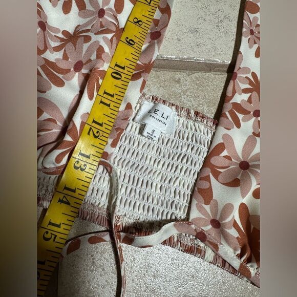 Le Lis Feminine Pink & Nude Tan Daisy Print Skirt Set - Picture 12 of 14